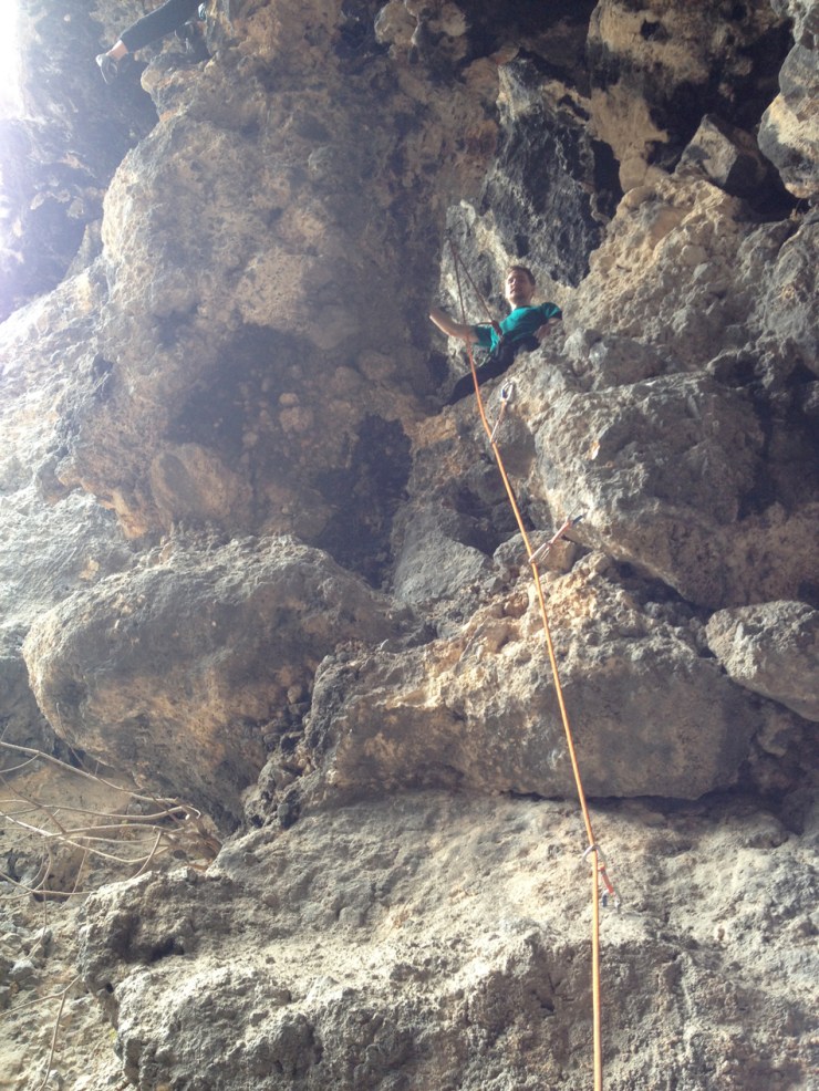 Cave climbing, good times!