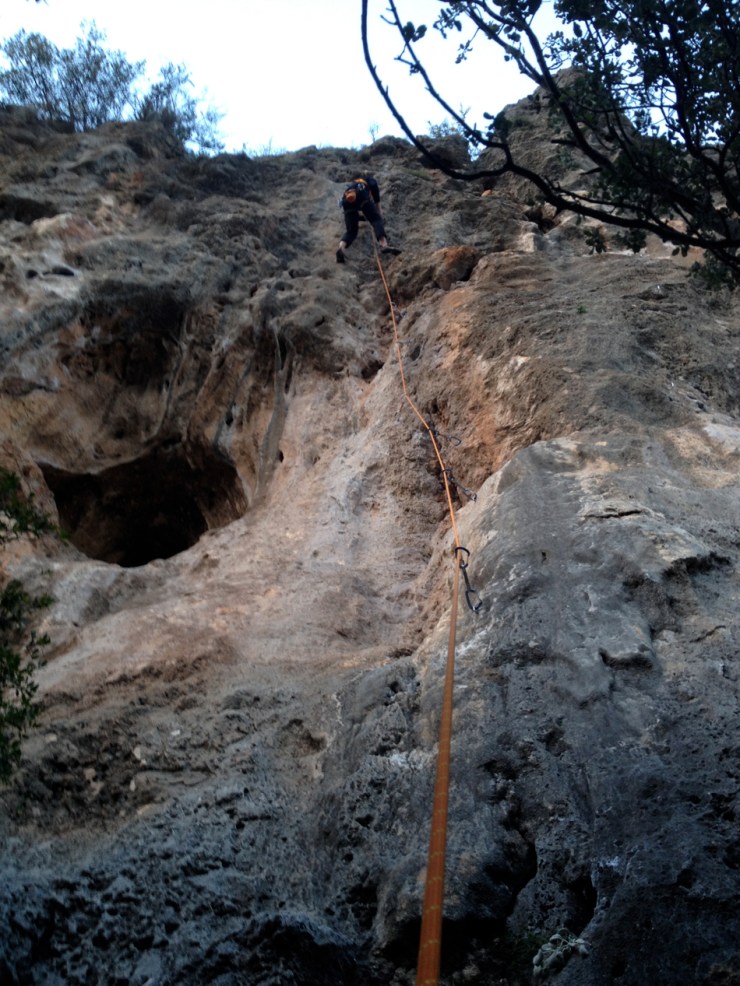 Last climb before dusk