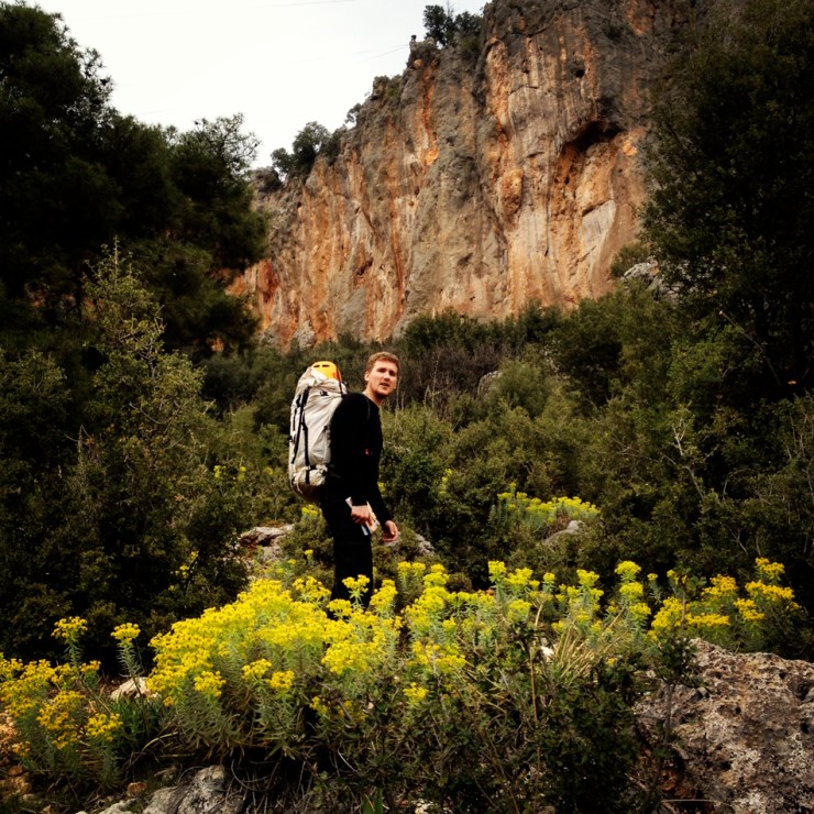 During the approach, nice nature around